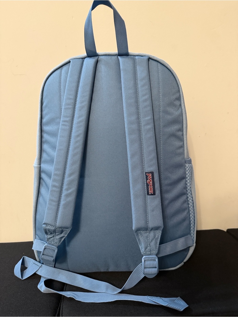17 inch Jansport Light Blue Canvas Backpack - Picture 4 of 4